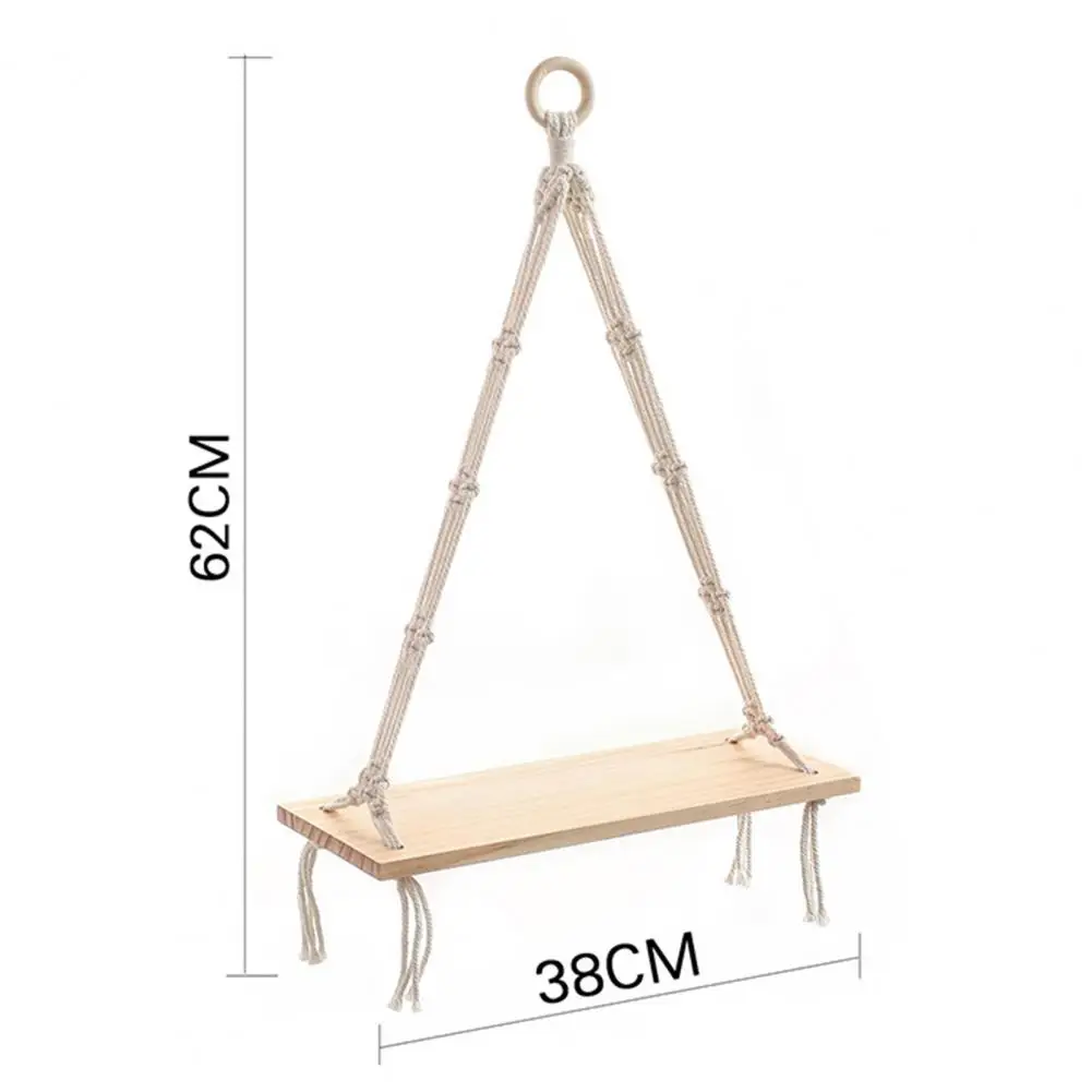 Подвесная полка настенная подвесная Минималистичная деревянная для цветочных