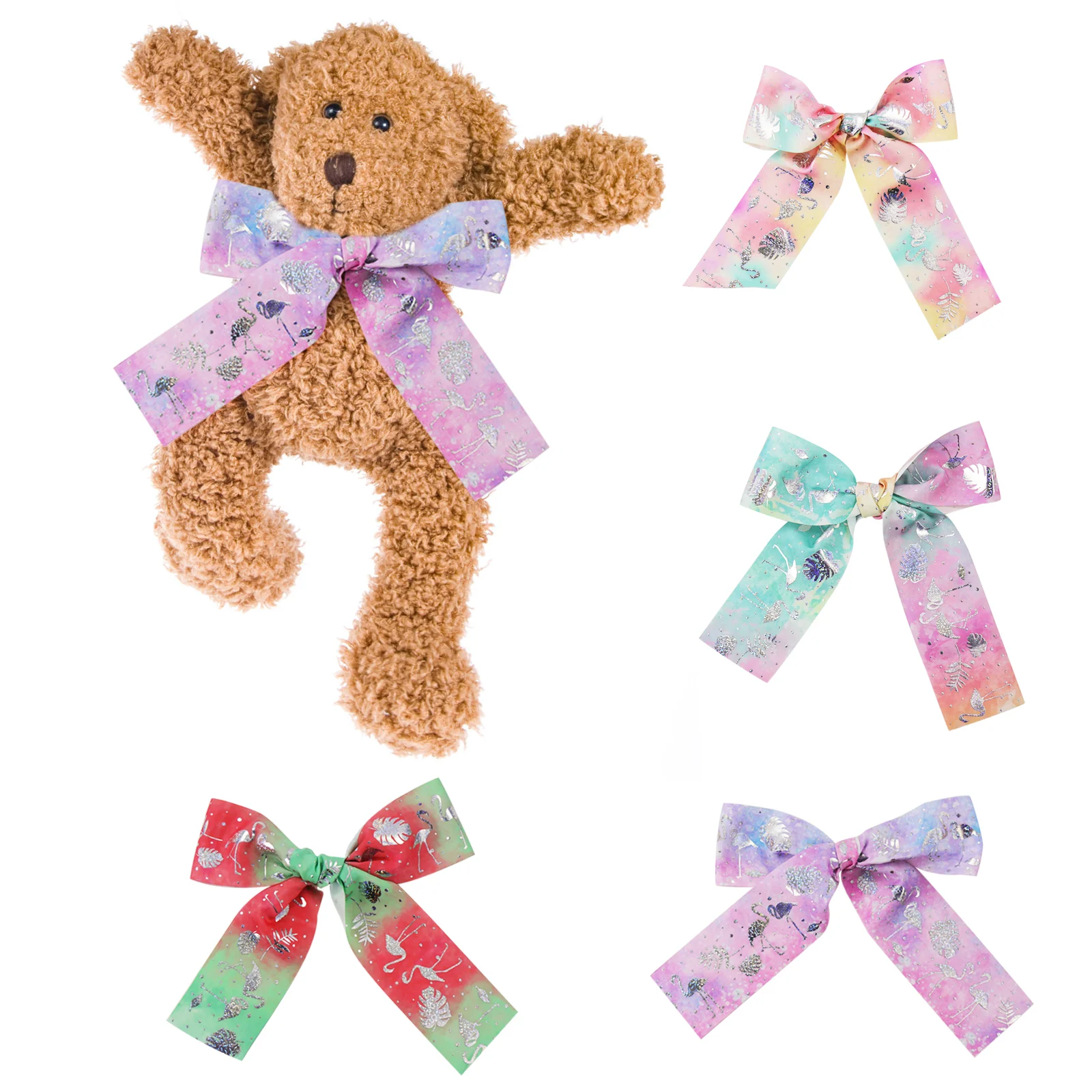 Бесплатная доставка 1 ярд 75 мм бронзовые фламинго и единорог корсажная лента для