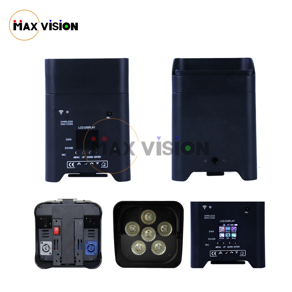 20 шт. wifi батарея SMART DJ 6x18 Вт RGBWA UV 6в1 Par Светильник беспроводной dmx светодиодный светильник с дистанционным управлением