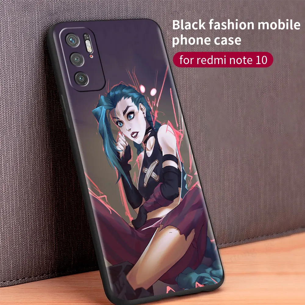 arcane hot anime soft case for xiaomi redmi note 9 8 10 pro 9s 10s 9c nfc k40 9a 7 9t 8t 7a black phone cover silicone shell sac free global shipping