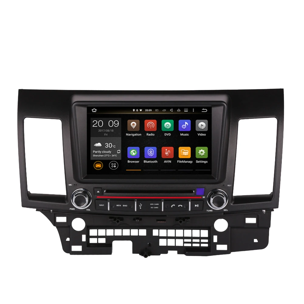 Автомобильный мультимедийный DVD-плеер с GPS-навигацией на Android 10 0 для MITSUBISHI LANCER iO