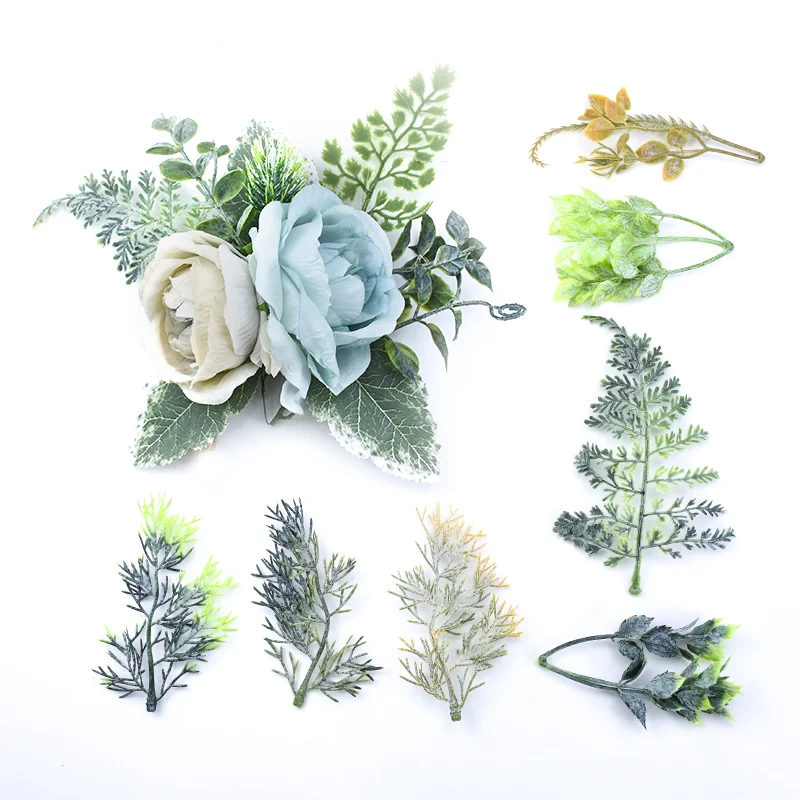 10 шт. дешевые искусственные растения Гавайские украшения вечерние поддельные