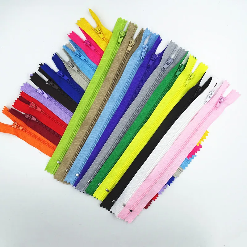 20pcs 3# Nylon Coil Closed Zipper for Tailor Sewing, 3-10 Inches, 20 Assorted Colors image 2