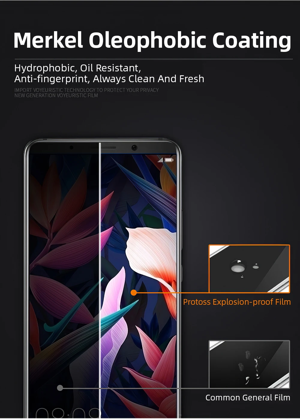 Секретность Антишпион протектор экрана для huawei P30 Pro Lite mate 20 Pro 20X P20 Pro Honor 10 9 Nova 4 5 5i анти-ползающая пленка из закаленного стекла