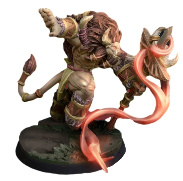 

56mm 38mm Resin Model Minotaur Warrior Figure Unpainted DW-071