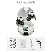football design battery digital display wireless bluetooth headset headset in ear sports true headset gaming wireless i5v8