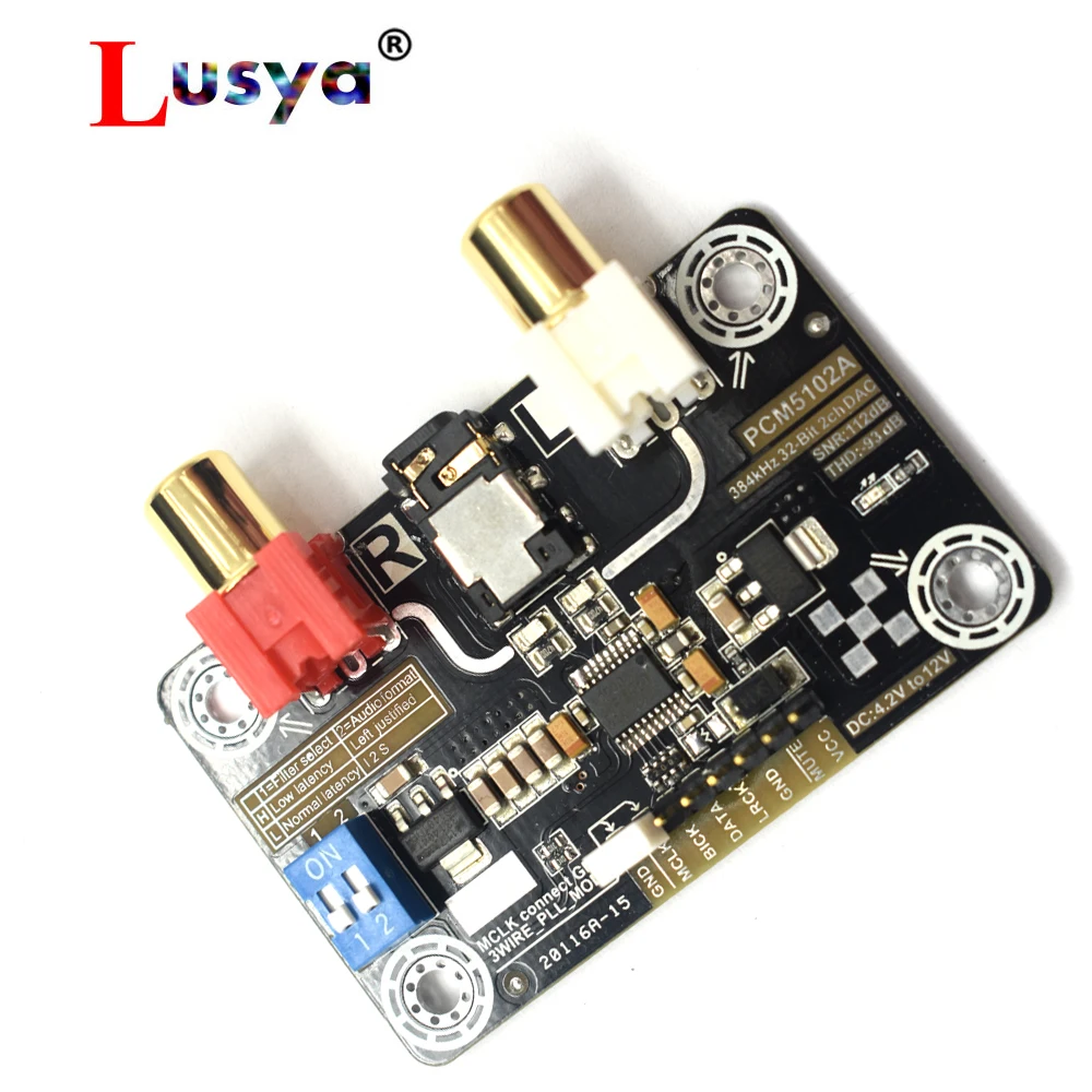 Новый PCM5102A без потерь цифровой аудио I2S DAC декодер для Raspberry Pi zero 2B 3B Поддержка Amanero