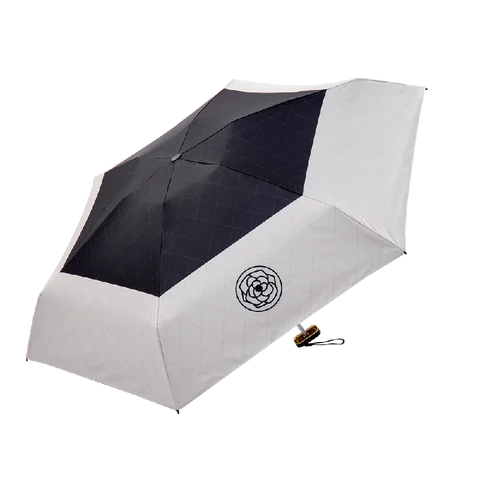 Ardeco-Mini Пятикратный Зонт с плоской ручкой для женщин, черное покрытие, складные солнцезащитные зонты, уличный Детский Светильник