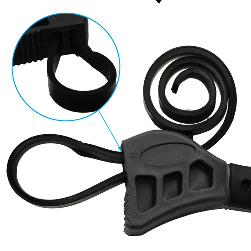 50 см трубопровода ключ дюймовый стандарт RubberStrap гаечный с ремнем регулируемый