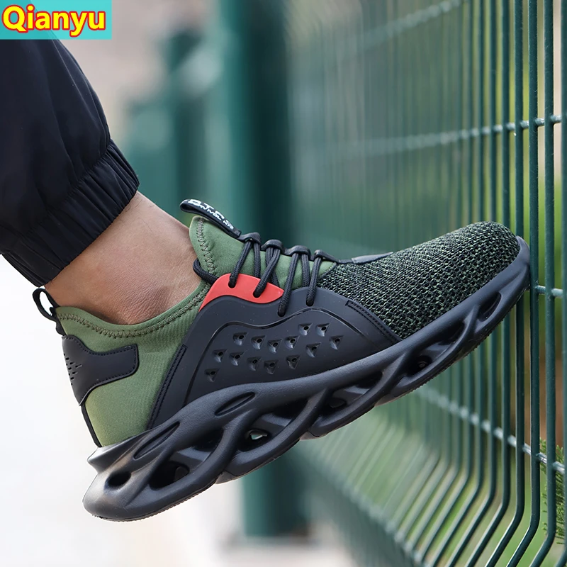 

2021 New Safety Boots Men's Steel-toed Shoes Safety Shoes Anti-piercing Work Shoes Sports Shoes Breathable Protective Shoes