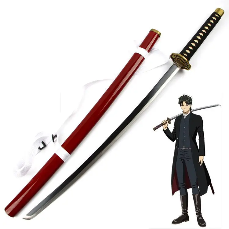 

[Забавный] 100 см Косплей искусственное оружие Gintama Hijikata Toushirou модель деревянного меча костюм вечерние аниме шоу Подарочная игрушка