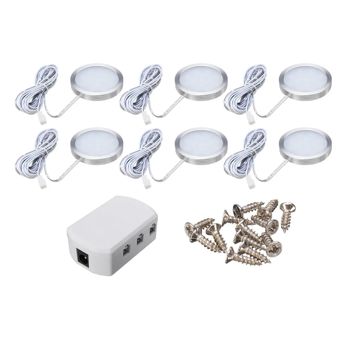 

6Pcs 12V LED Car Interior Light Spot Light Reading Light For Camper Van Caravan Motorhome Boat VW T4 T5 RV Truck