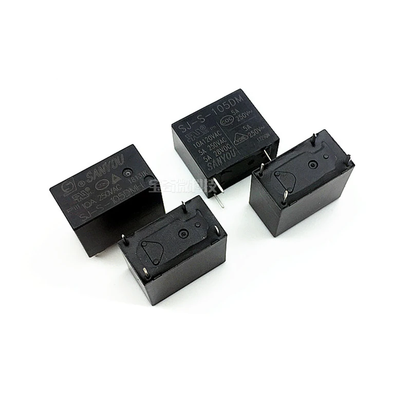 Реле 50 шт./лот SJ-S-105DMH SJ-S-112DMH SJ-S-124DMH 10 А 250 в 4 контакта |