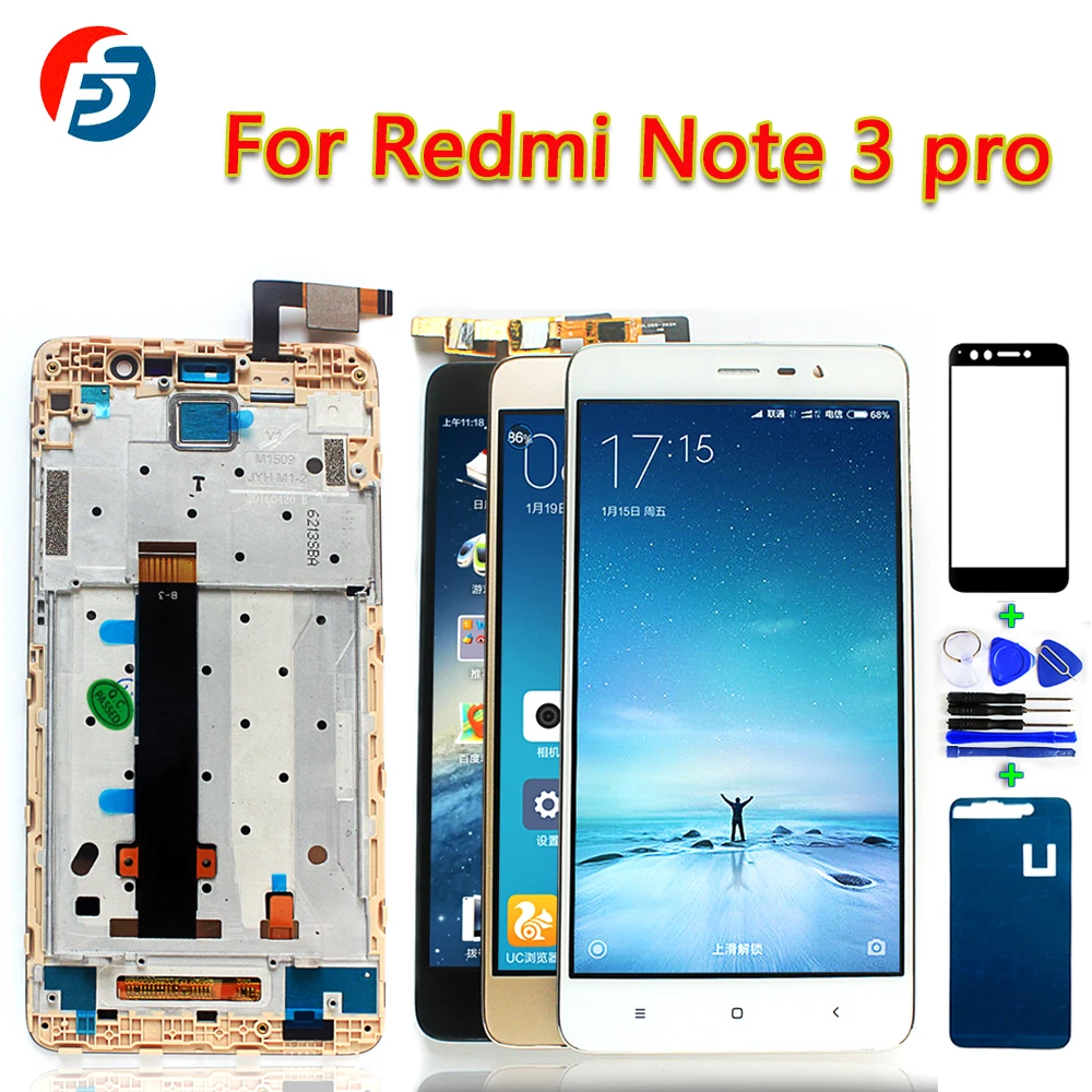 Протестированный сенсорный экран для Xiaomi Redmi Note 3 Pro SE глобальная версия специальное издание 152 мм ЖК-дисплей дигитайзер сборка подарок