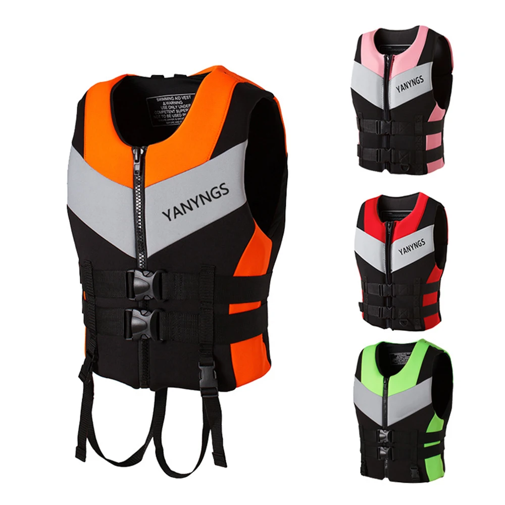 

Water Sports Fishing Water Ski Vest Kayaking Boating Swimming Drifting Safety Vest Adults Life Jacket Neoprene Safety Life Vest