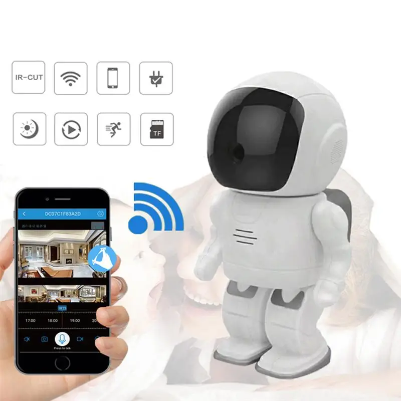 Радионяня Беспроводная дистанционная умная камера ip-камера 1080P робот ночного