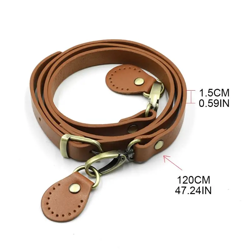 120 см сумка через плечо из искусственной кожи ремень с металлическими пряжками