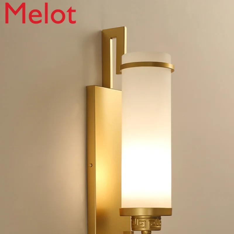 

New Chinese Style Wall Lamp Modern Minimalist Hotel Bedside Study Lamp Stairs Aisle Background Wall Lamps Avant-garde Art Gift