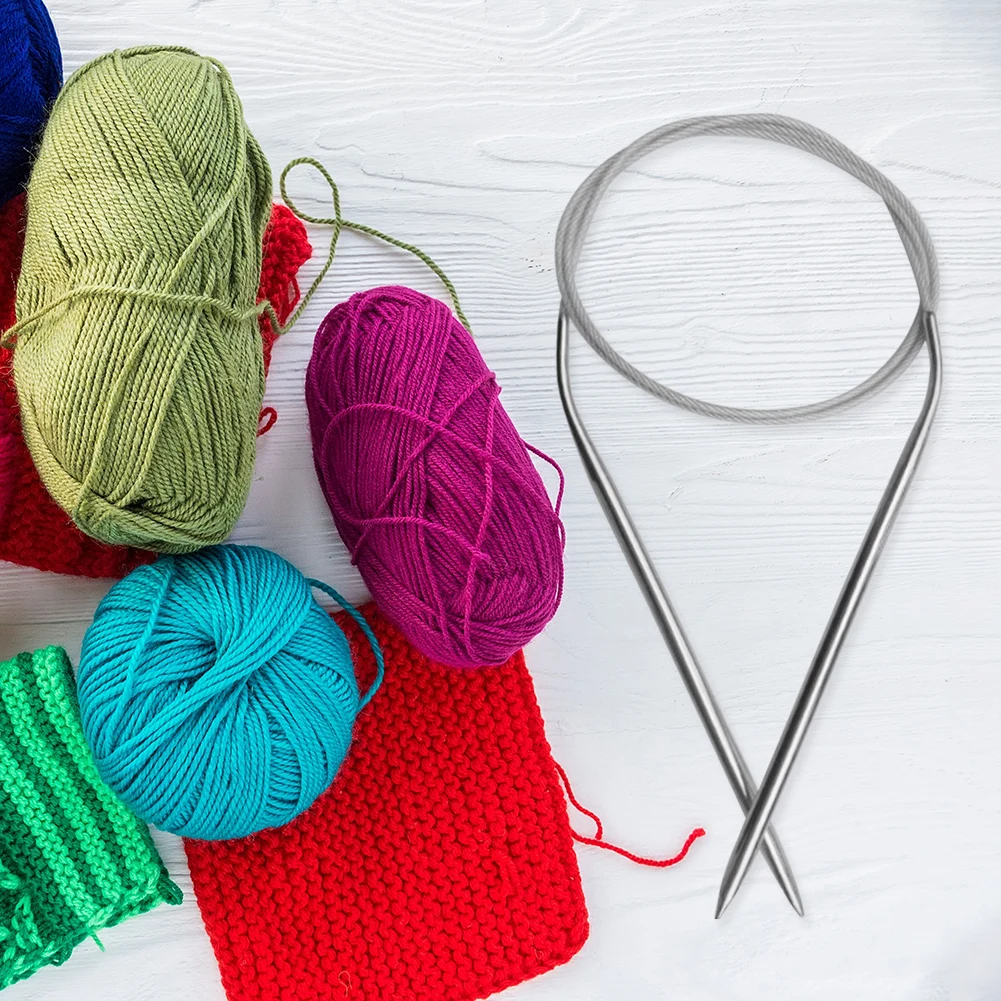 Спицы для вязания свитера кольцо из нержавеющей стали рукоделия круговые спицы