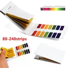 Тестовые полоски для измерения PH, полный PH-метр, контроллер PH 1-14 стандарта, бумажные полоски для следов, косметики, мочи, почвы, 80-240 полосок