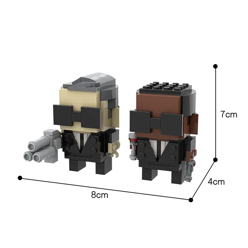 

Kids 213 PCS MOC Man in Black Suit Building Blocks Movie Series Block Model Toys for Children Gift