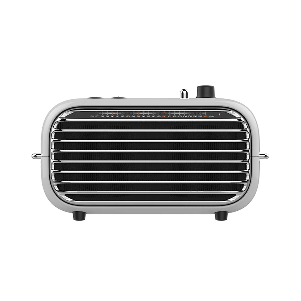 White Xiaomi LOFREE Bluetooth динамик Мода ретро легкий портативный fm-радио Bluetooth кабель двойной режим смарт 2 беспроводной динамик - Цвет: White