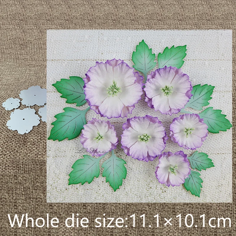 

New Design Craft Metal stencil mold Cutting Dies 4pcs flowers decoration scrapbook die cuts Album Paper Card Craft Embossing
