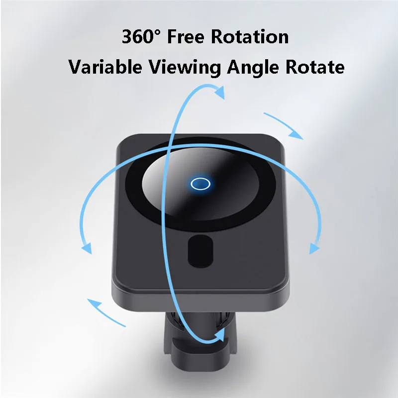 

15W Magnetic Wireless Chargers Car Phone Holder For Magsafe iPhone 12 Mini Pro 12ProMax USB C Adapter Fast Charging Magnet Mount