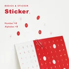 16 листов, цветные круглые цифры, буквы, наклейки, небольшие этикетки для одежды, наклейки, Декор для дома и школы, офиса