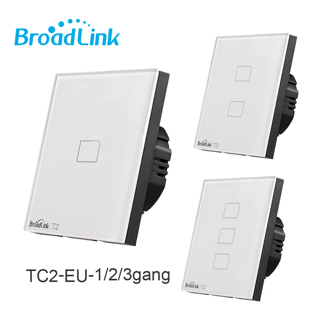 Broadlink TC2 1/2/3 банды ЕС WiFi переключатель настенный сенсорный панельный светильник 433