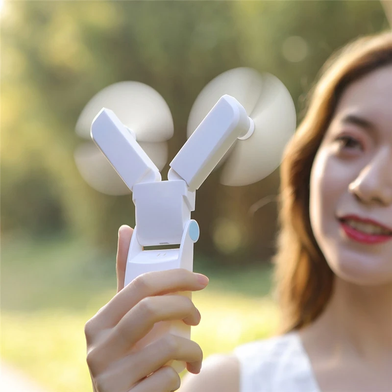 

Handheld Portable Fan,USB Rechargeable Handheld Fan / Portable Pocket Fan for Home Travel,Camping