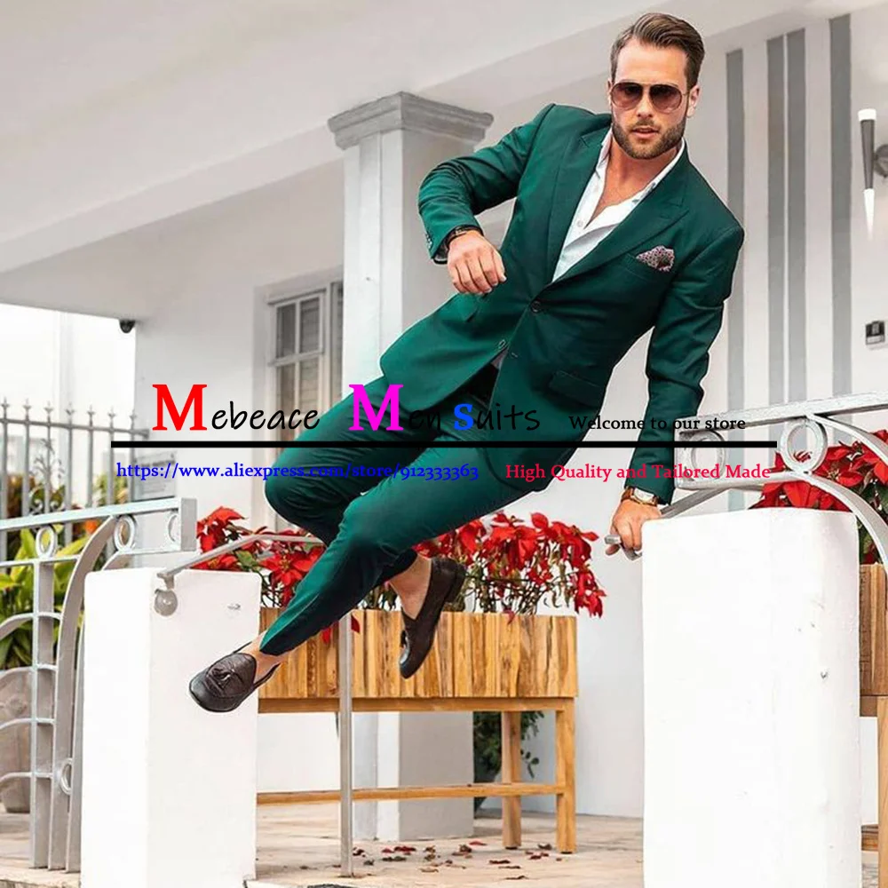 

Мужские костюмы с заостренным лацканом, двубортные мужские костюмы, приталенный Блейзер для свадьбы, выпускного, для жениха, 3 предмета (пиджак + жилет + брюки), Terno Masculino