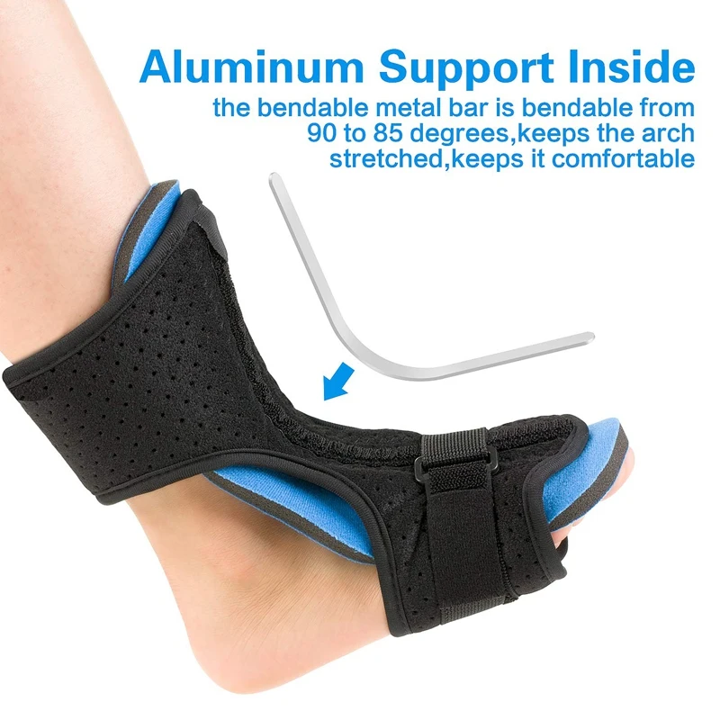 Plantar Fasciitis Night Splint Foot Orthotic Supports Kits Adjustable Orthosis Stabilizer with Braces for Relieve | Спорт и