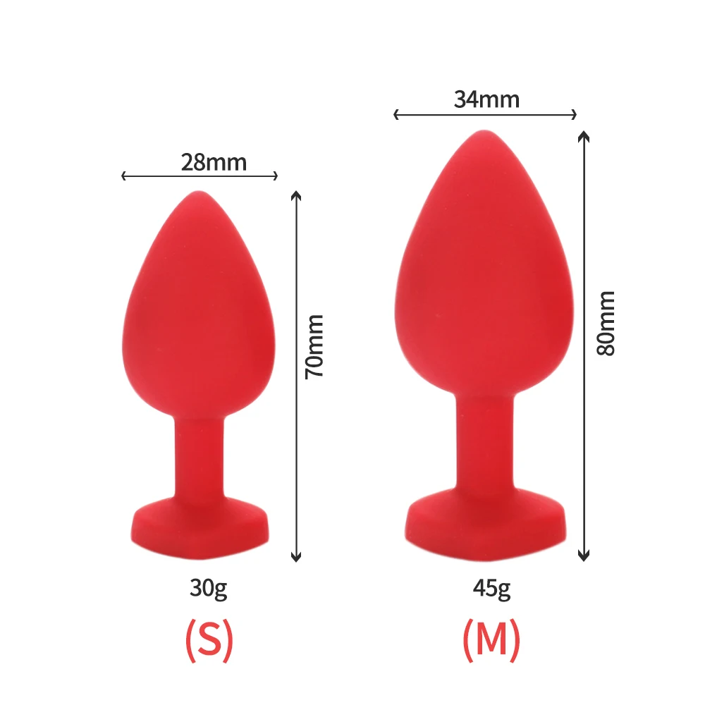 Анальная пробка секс-игрушки 100% силиконовая 2 разных размера хвост Кристалл