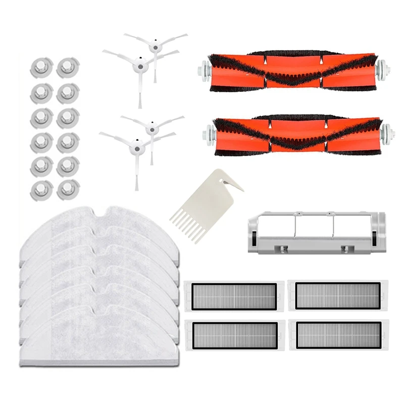 

for XiaoMi Roborock S50 S51 S5 Accessories Vacuum Cleaner Parts Washable HEPA Filter Main Brush Side Brush
