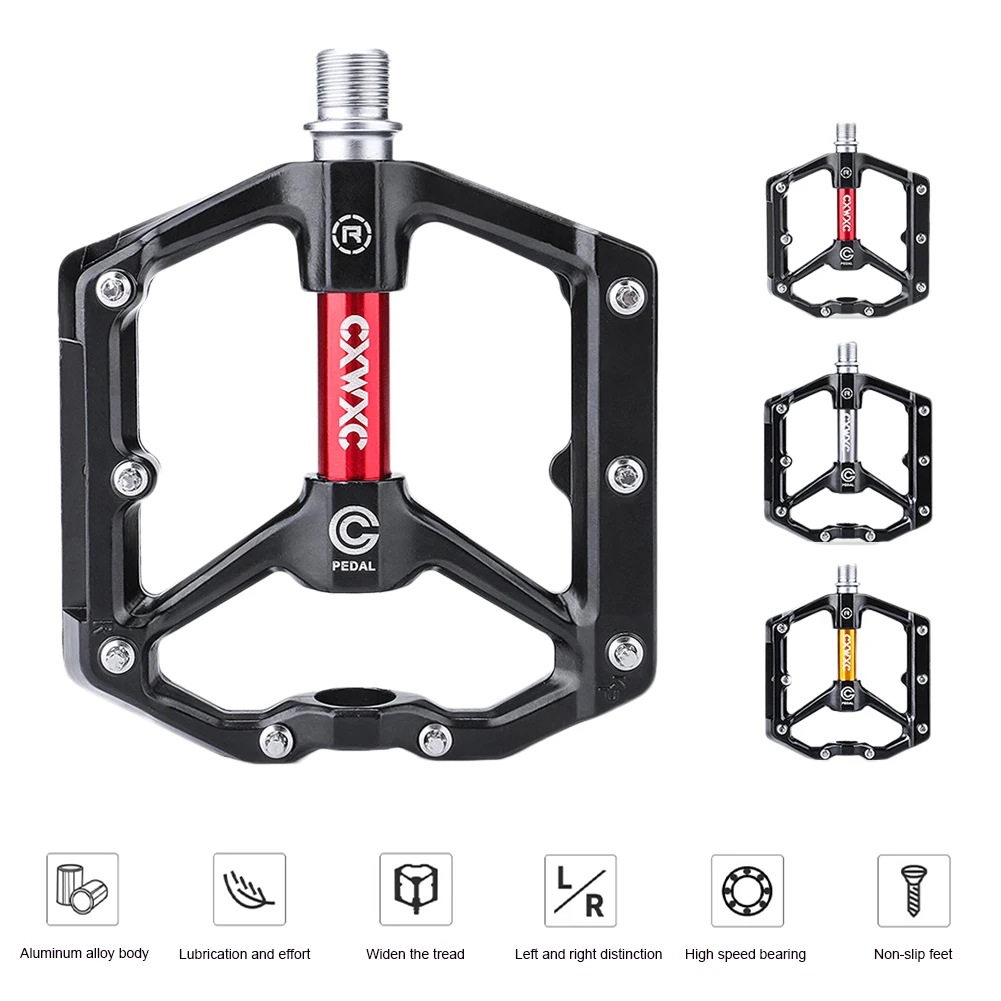 

Flat Platform Bicycle Pedals Aluminum Pedal For MTB Mountain Urban BMX Hybrid Bikes Parts Sealed Bearing All-round Bike Pedals