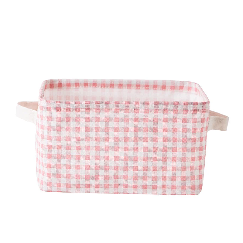 Хлопковая льняная настольная коробка для хранения стол канцелярские