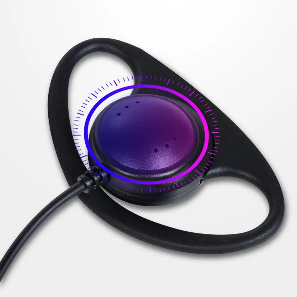 Портативные моно наушники 3.5 мм разъем гарнитура D-формы прослушивание только