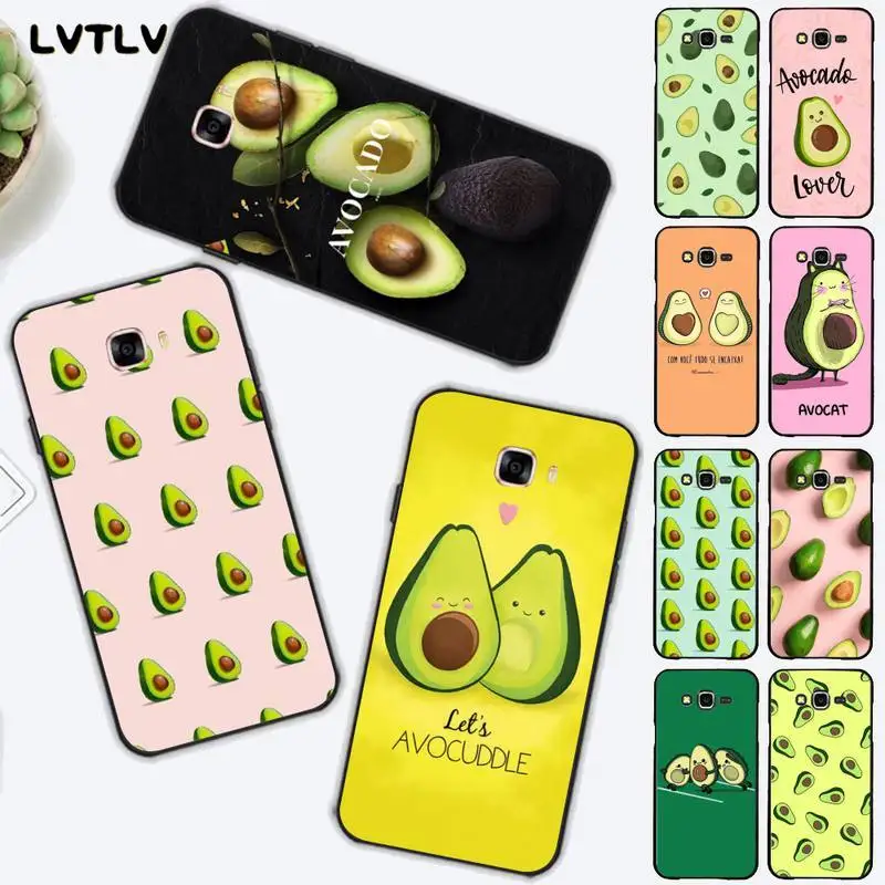 

LVTLV Cute Avocado Customer Phone Case for Samsung J6 J7 J2 J5 prime J4 J7 J8 2016 2017 2018 DUO core neo