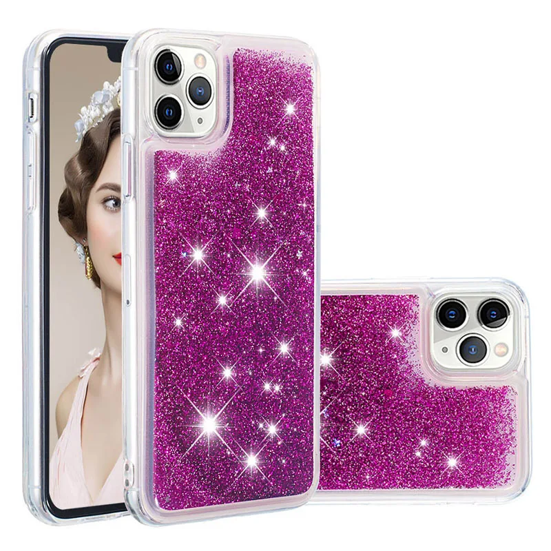 ТПУ динамический жидкостный Мягкий силиконовый чехол для iPhone 11Pro max Xr XS 6 Чехол для samsung S8 S9PLUS S7Edge Note 10 PRO 8