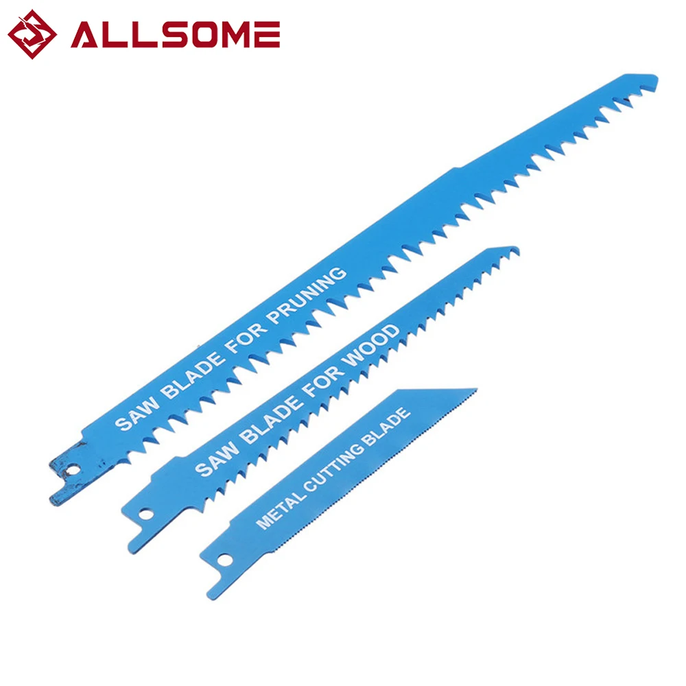 Сабельная пила ALLSOME инструмент для резки металла и дерева электродрель с 3