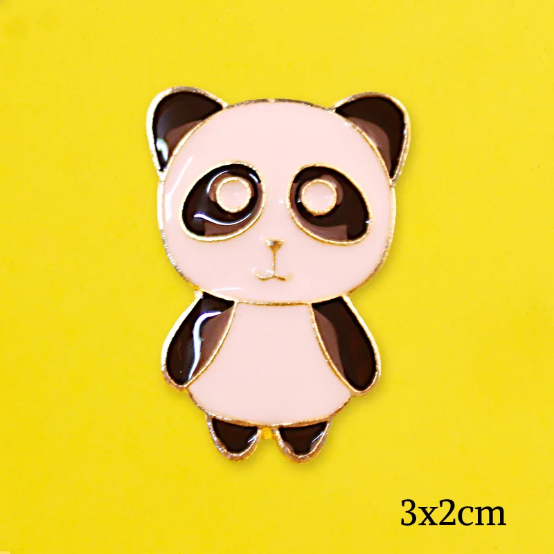 Panda Brooches Metal Pins For Clothes Icons Cute Anime Decoration Lapel Pin Gift Round Backpack Badges Accessorie | Дом и сад