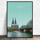 Кельн, Германия, путешествия, холст, настенные картины, принты, домашний Декор настенный плакат для декора для гостиной