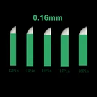 0,16 мм зеленые микроблейдинг Tebori иглы 9 12 14 15 18 тату иглы для микроблейдинга перманентного макияжа ручка с лезвием