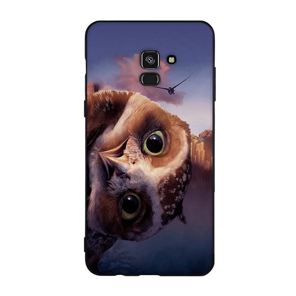 Чехол для Samsung Galaxy A8 Plus 2018 Мягкий ТПУ силиконовый чехол с рисунком животных A730F |