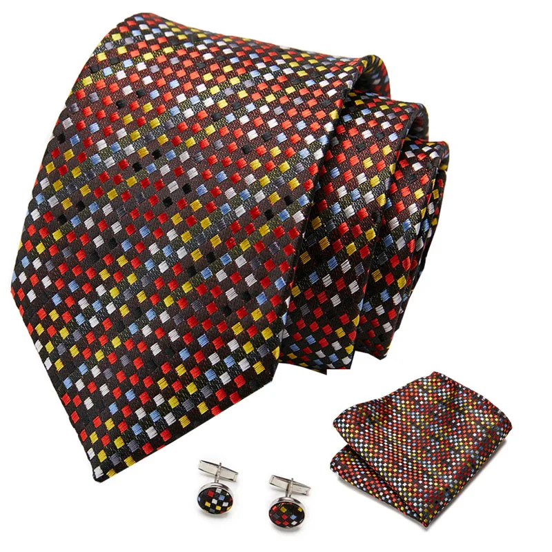 

Комплект из галстука и запонок, из 100% шелка