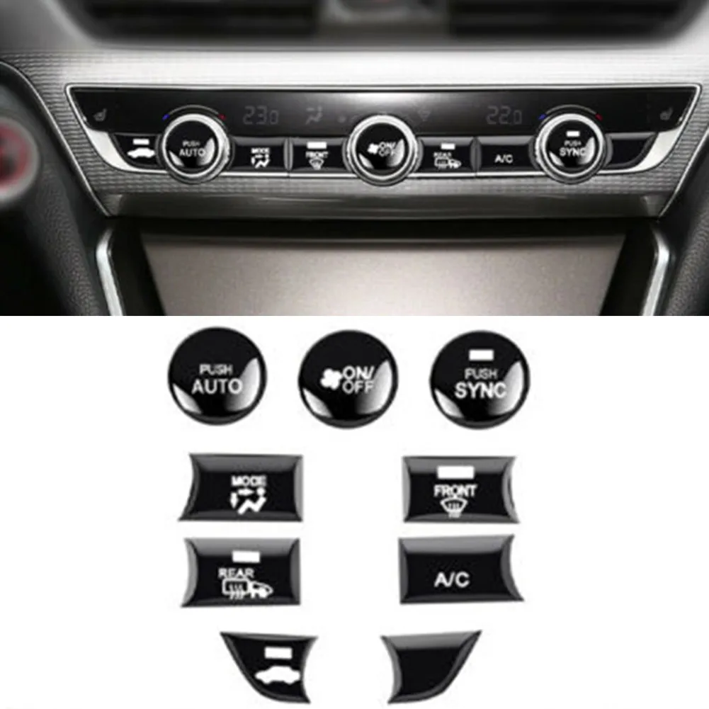 

Car Air Conditioning Button Trim For Honda Accord 10Th 2018-2021 Black ABS Interior Accessories Car Stickers