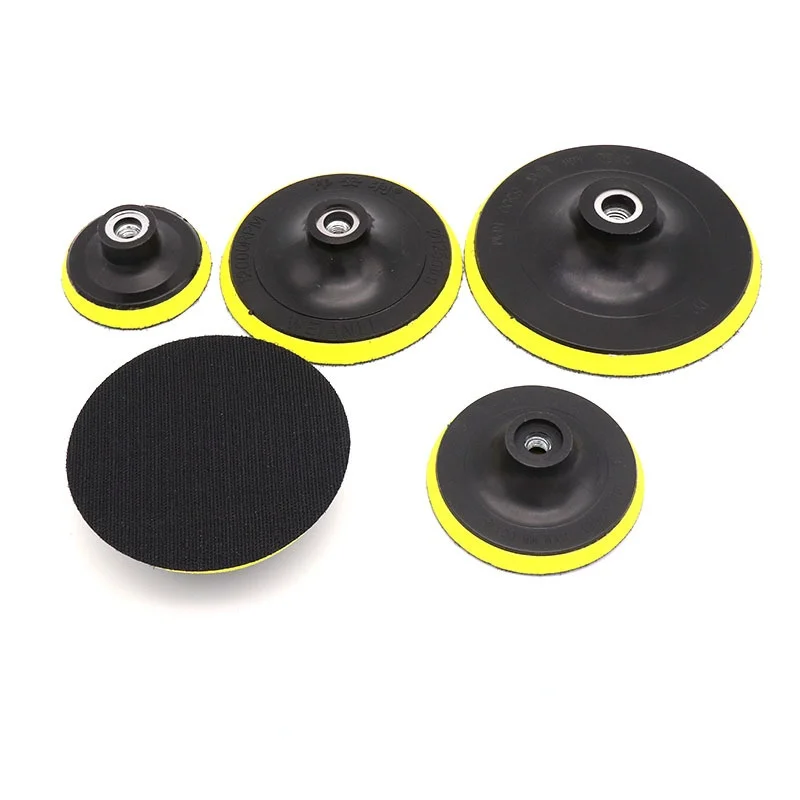 

3/4/5inch Polishing Disc Grinding Sticky Disk Electric Suction Cup Self-adhesive Type Sticky Disk Flocking Sandpaper Power Tool