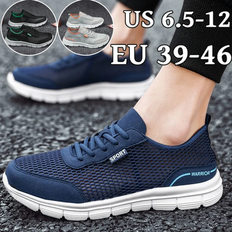 

Men's Breathable Running Shoes Shock Absorption Comfortable Sneakers Lightweight Outdoor Sports Athletic Tennis Shoes