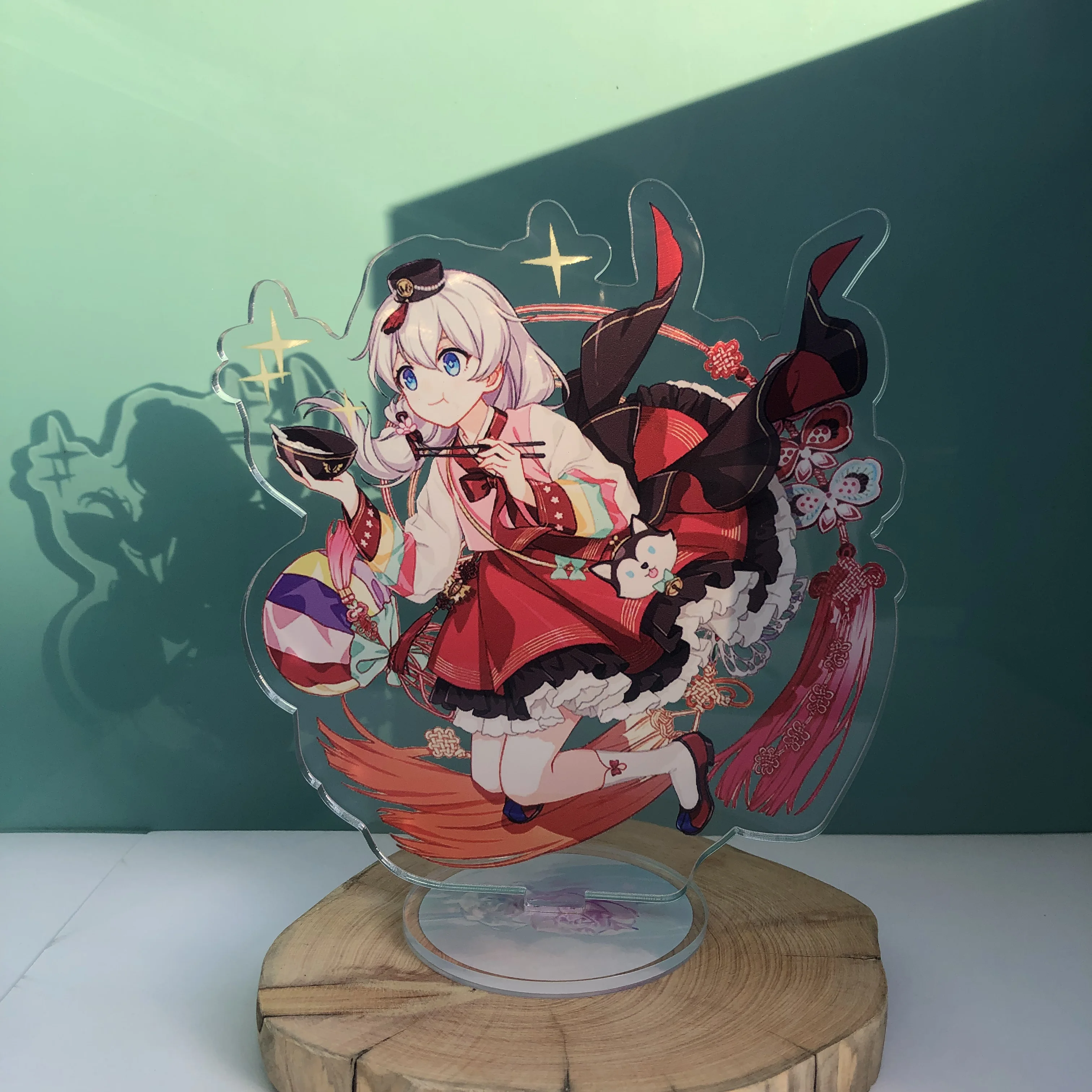 

15 см аниме Honkai Impact 3 киана Лана карайден Мэй Броня зайчик акриловая мультяшная подставка модель пластина настольное украшение